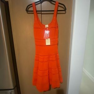 Ronny Kobo Square Neckline Mini Dress Sz Medium - NWT